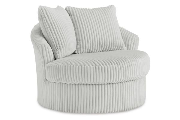 Gramwell Swivel Accent Chair - Alloy