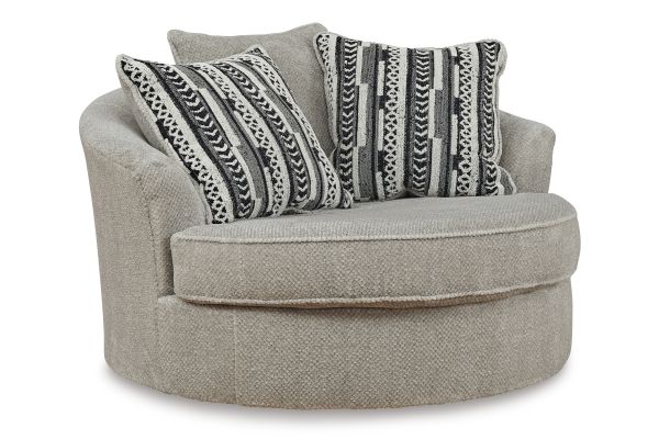 Calnita Oversized Swivel Accent Chair