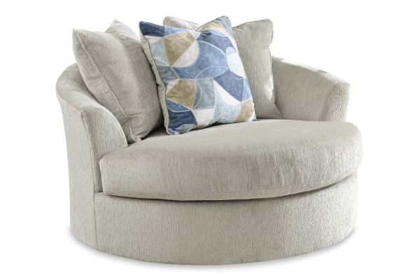 Maxon Place Oversized Swivel Accent Chair - Stone