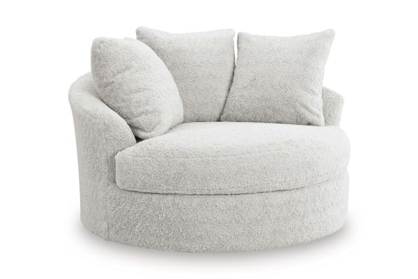 Cuddle Plush Oversized Swivel Accent Chair