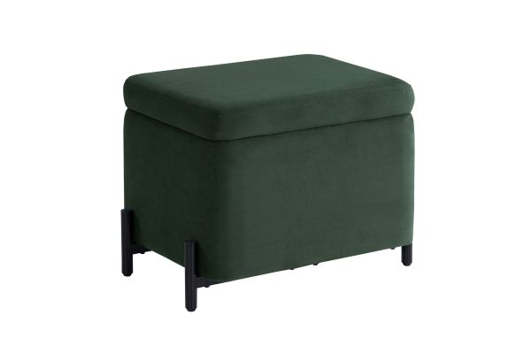 Kiley Small Storage Ottoman - Green