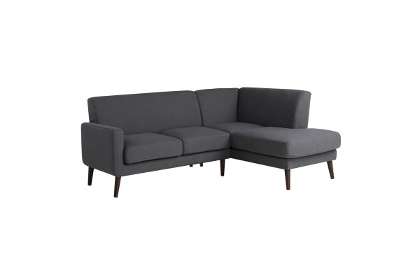 Sheldon Sofa Bumper Sectional Sofa - Charcoal