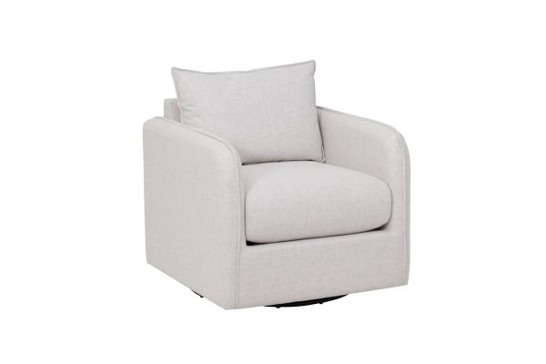Bronson Natural Swivel Accent Chair