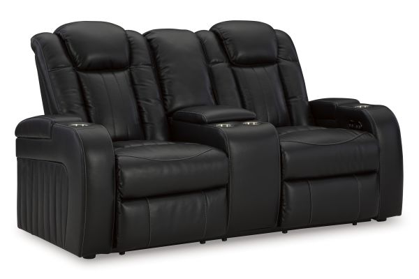 Caveman Den Power Reclining Loveseat with Console