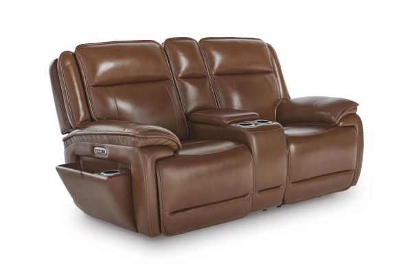 Healy Pier Power Reclining Loveseat with Console