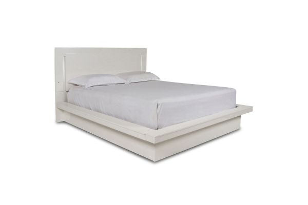 Sapphire Queen Platform Bed - White