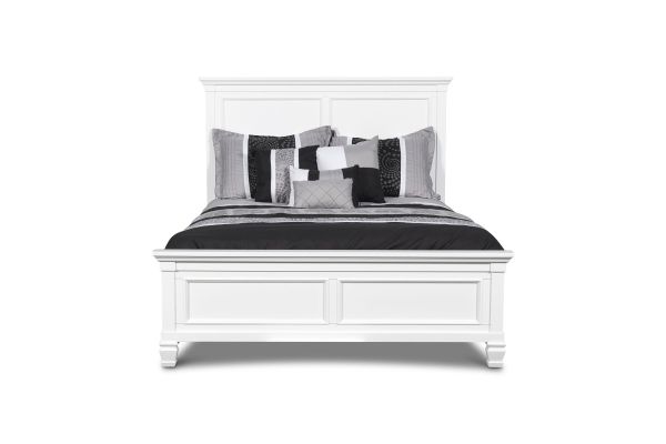 Tamarack White Queen Panel Bed