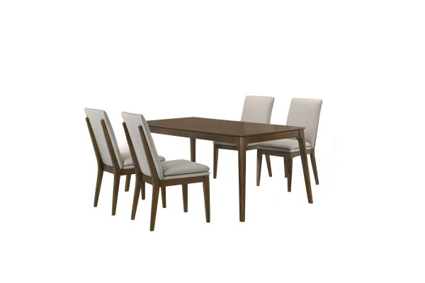 Maggie 5 Piece Dining Table Set with 4 Chairs - Natural