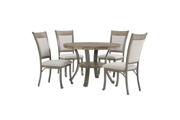 Franklin Pewter 5-Piece Dining Set