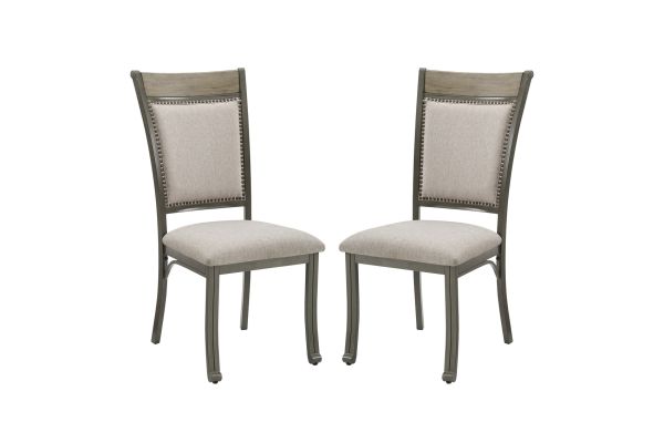 Franklin Pewter Side Chair (Set of Two)