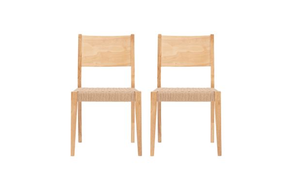 Cosgrove Natural Dining Chair Rope Seat (Set of Two)