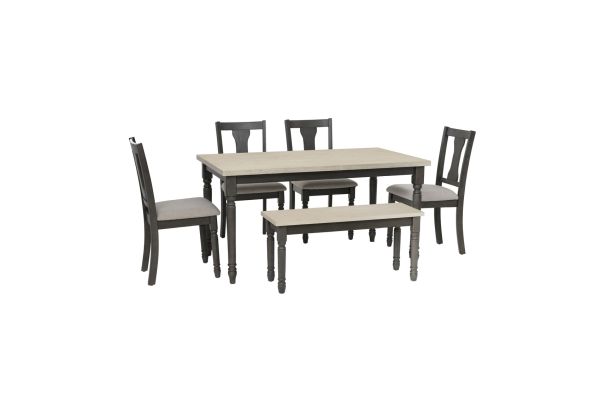Willow Grey Dining Set 6-Piece