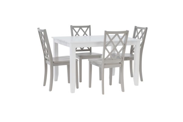 Maui 5-Piece Grey Dining Set