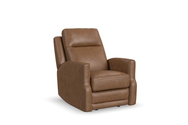 Maxwell Cedar Leather Power Gliding Recliner