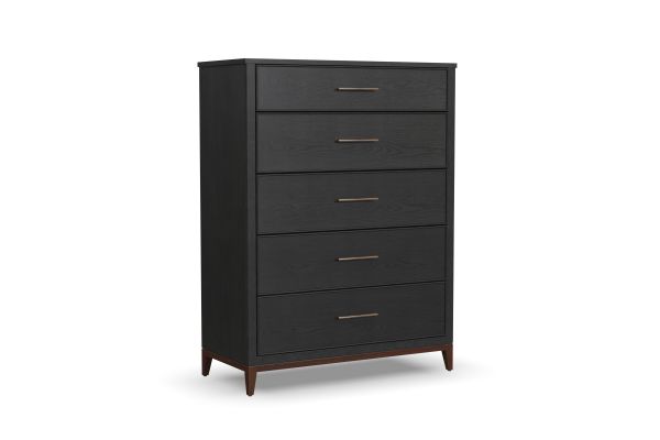 Waterfall Black Drawer Chest