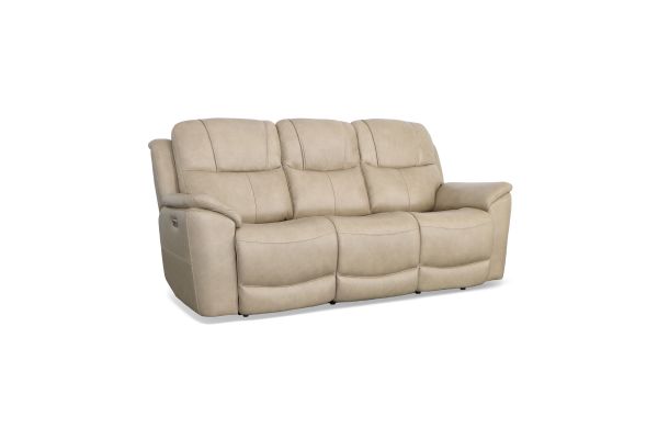 Crew Pebble Leather Power Reclining Sofa