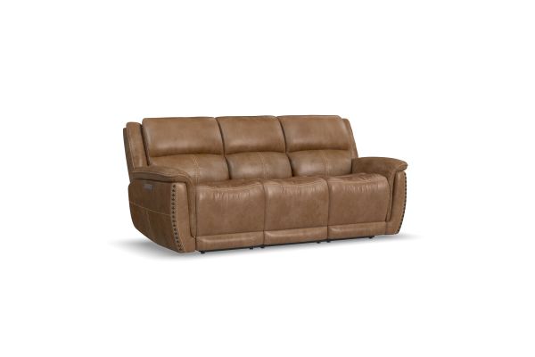 Beau Silt Fabric Power Reclining Sofa