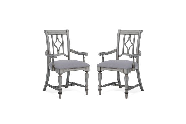 Plymouth Gray Pair of Dining Chairs