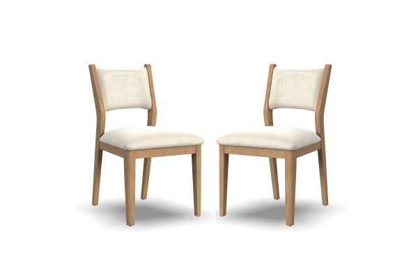 Normandy Pair of Upholstered Dining Chairs