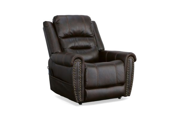 Oscar Molasses Fabric Power Lift Recliner