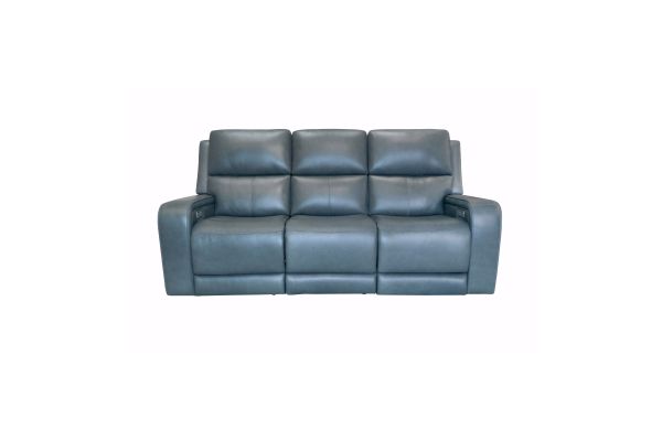 Oasis Storm Leather Power Reclining Sofa