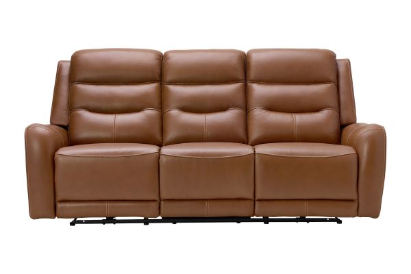 Bryant Brown Leather Dual Power Reclining Sofa