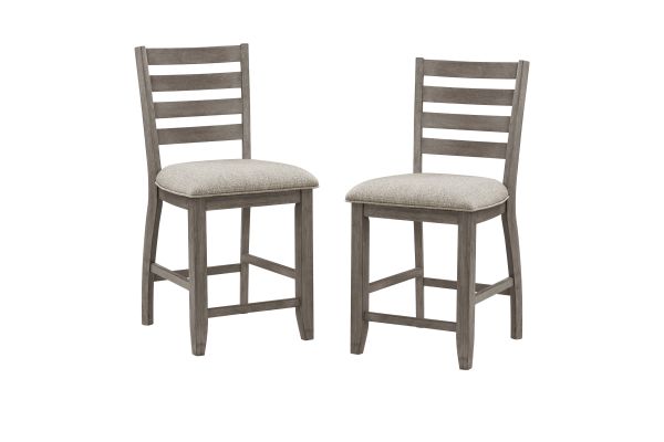 Tigard Grey Counter Height Chair (Set of Two)