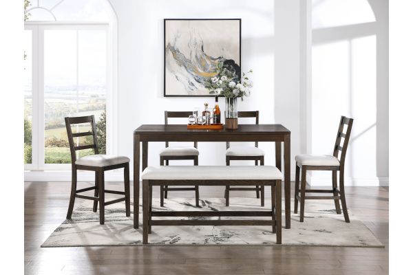 Clanton 6-Piece Counter Height Dining Set