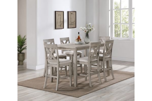 Prescott 7-Piece Pack Counter Height Set