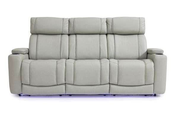Volt Platinum Dual Power Reclining Sofa with Bluetooth Speaker
