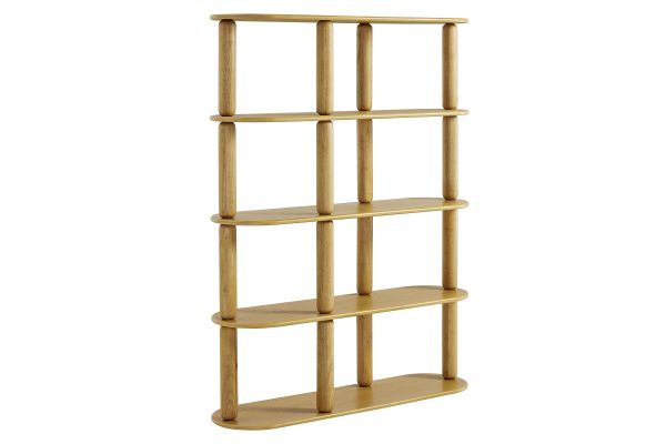 Arcus 4-Tier Oval Wood Bookshelf by Modway