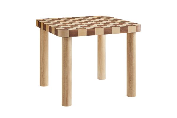 Oscar 36 Inch Square Checkered Dining Table by Modway