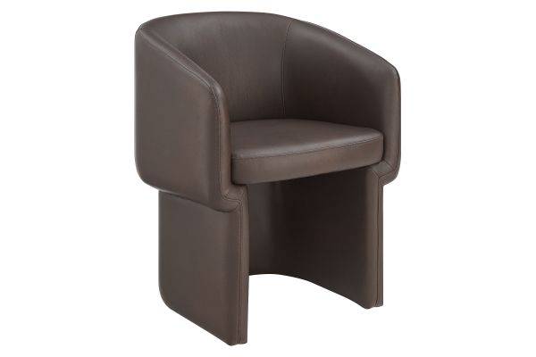 Verity Barrel Back Vegan Leather Dining Chair by Modway
