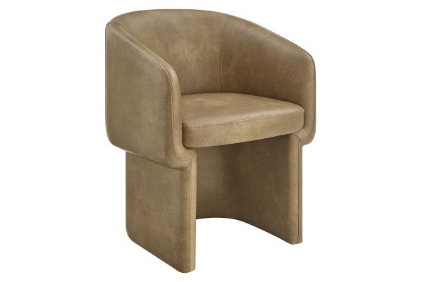 Verity Barrel Back Vegan Leather Dining Chair by Modway