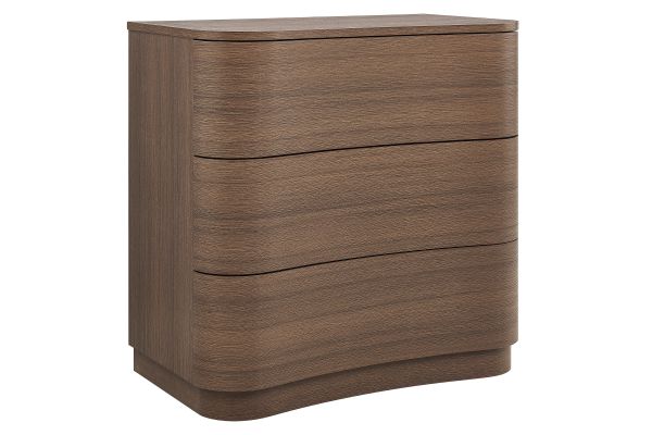 Mirae 3-Drawer Curved Compact Dresser by Modway