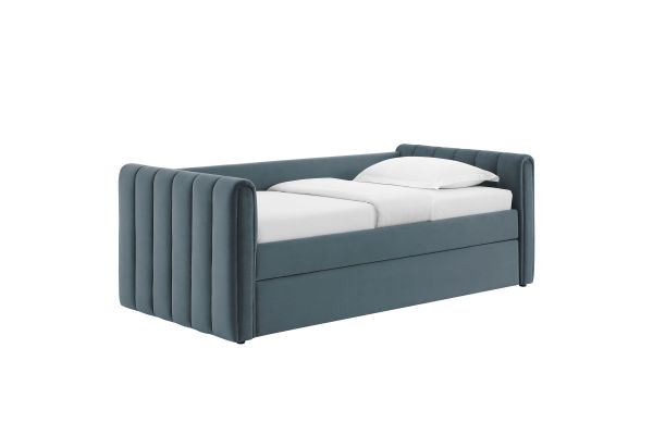 Veyla Channel Tufted Performance Velvet Twin Daybed With Trundle by Modway
