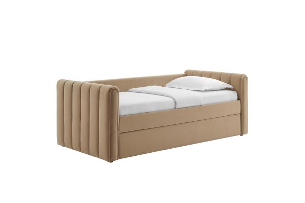 Veyla Channel Tufted Performance Velvet Twin Daybed With Trundle by Modway