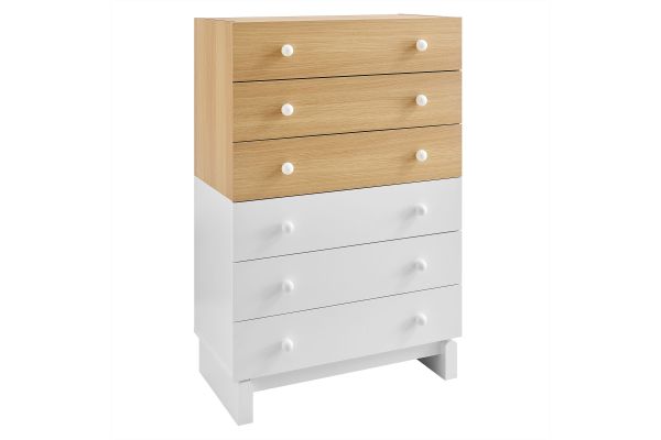 Nolia 6-Drawer Color Block Dresser Chest by Modway