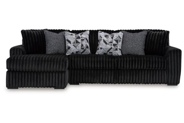 Midnight-Madness Onyx 2-Piece Left Arm Facing Sectional Sofa