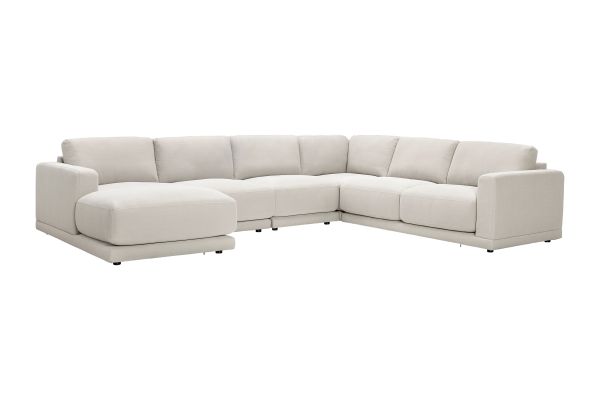 Cove Flax 5-Piece Sectional with Left Arm Facing Chaise by Floyd Home
