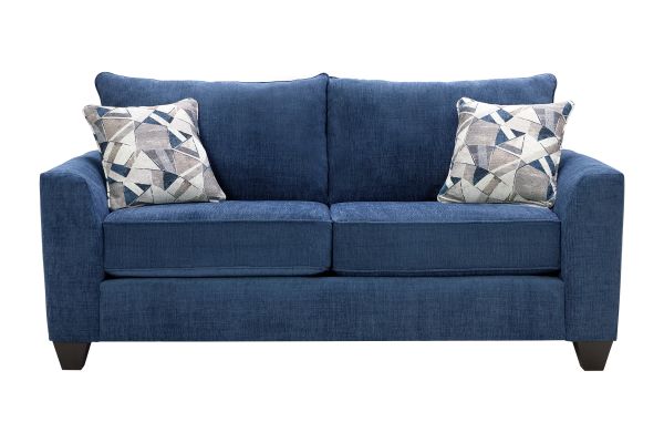 Capri Navy Loveseat