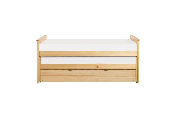 Bartly Natural Pine Twin/ Twin/ Twin Trundle Bed 