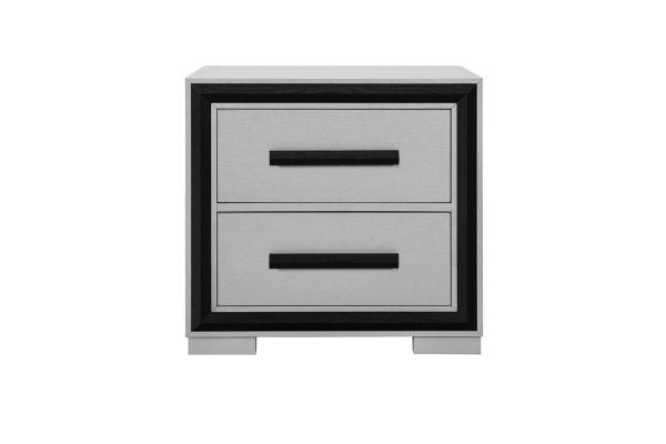 Amelia Grey/Black Nightstand