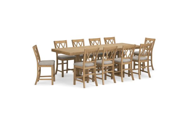 Havonplane 11-Piece Counter Height Dining Set