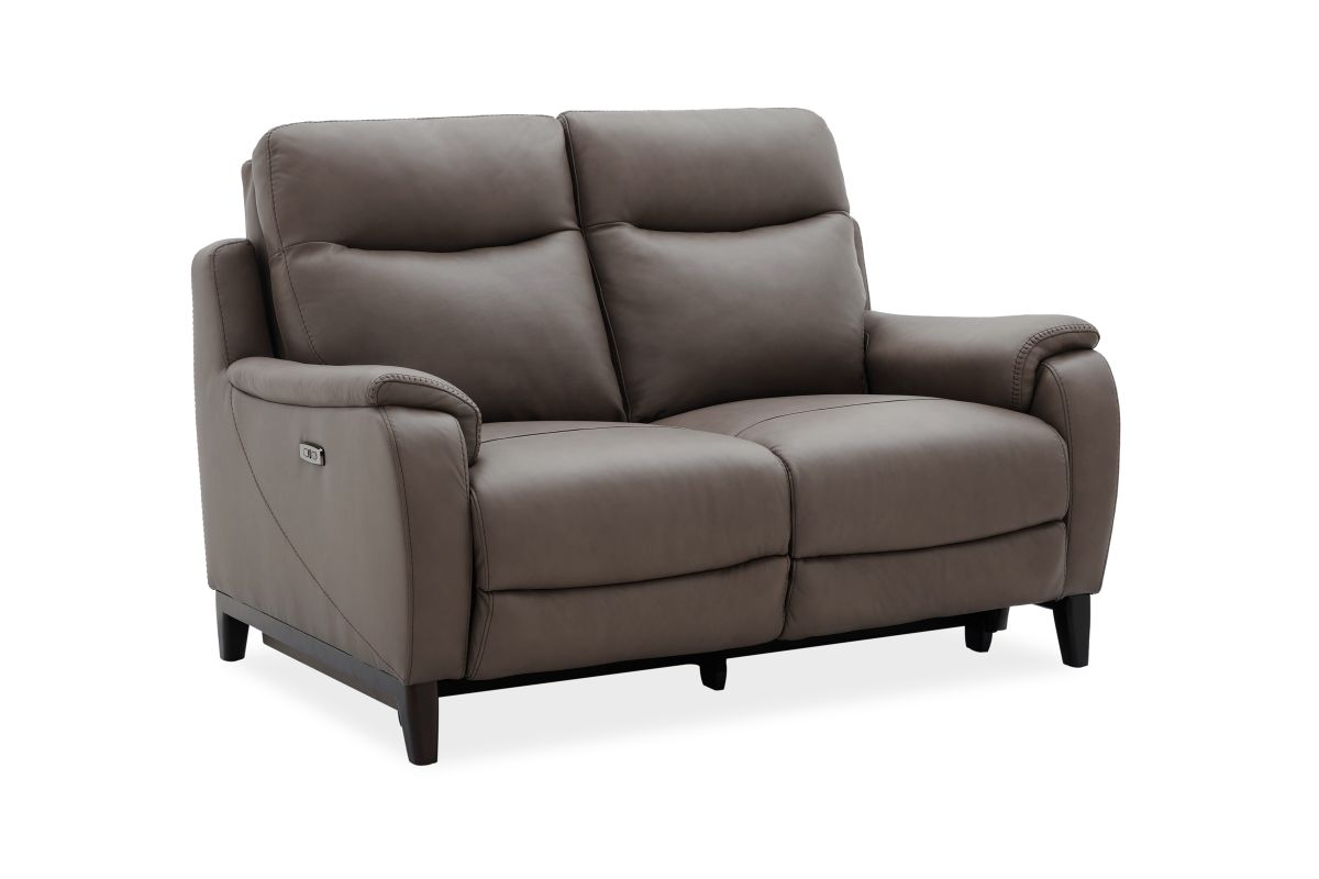 Marco Sable Dual Power Leather Reclining Loveseat 2