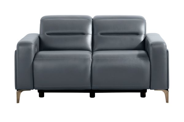 Amalfi Blue Dual Power Reclining Loveseat
