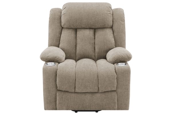 Houston Upholstered Power Lift Recliner Chair - Camel