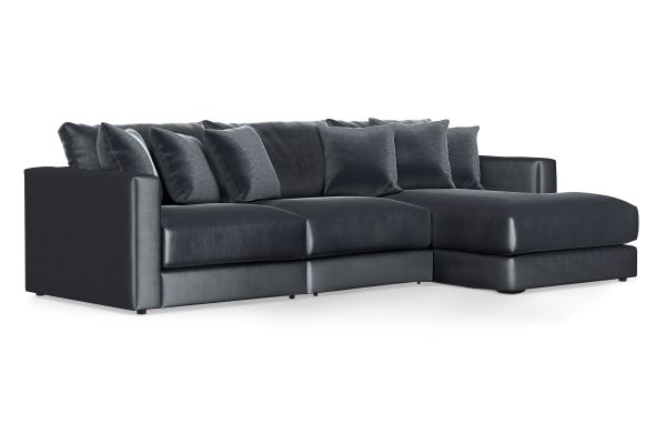 Brynn Slate 3-Piece Sectional with Right Arm Facing Chaise