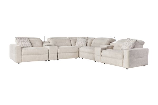 Marin Dual Power Reclining 7-Piece Console Sectional