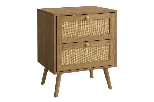 Monarch Specialties I 3614 - Walnut End Table With 2 Drawers
